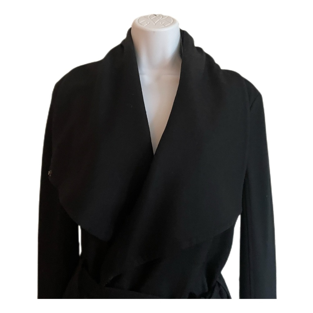 Helmut Lange Black Knit Blazer with Removable Self-Belt - Picture 4 of 6